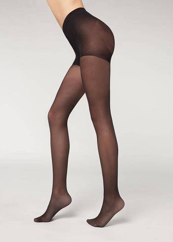 Dámské Punčochové Kalhoty Calzedonia 30 Denier Total Shaper Sheer Sexy Černé | CZ2997GL