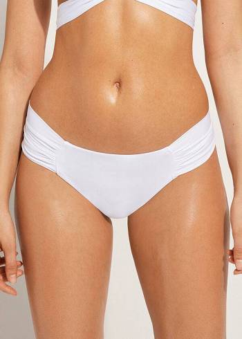 Dámské Spodní Díl Bikin Calzedonia Indonesia Eco rosa Bílé | CZ2708WY