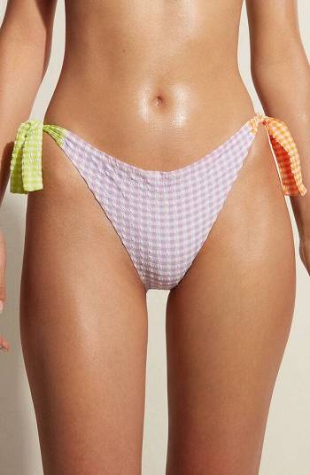 Dámské Spodní Díl Bikin Calzedonia String Valencia Růžové | CZ2565XF