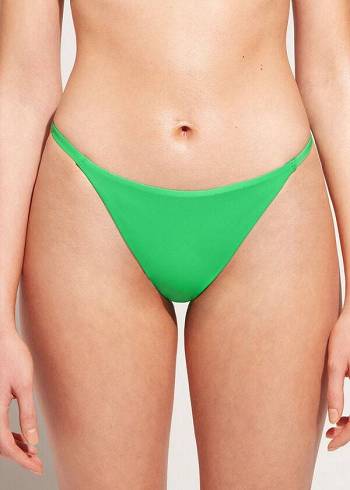 Dámské Spodní Díl Bikin Calzedonia Tanga Indonesia Eco Zelene | CZ2557EX