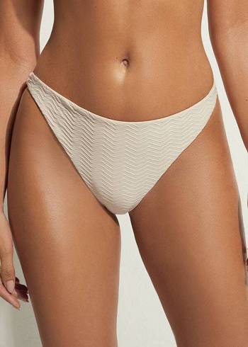 Dámské Spodní Díl Bikin Calzedonia The Hamptons Béžový | CZ2563VD