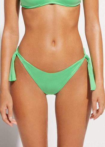 Dámské Spodní Díl Bikin Calzedonia Tied Indonesia Eco Mátově Zelená | CZ2544HK