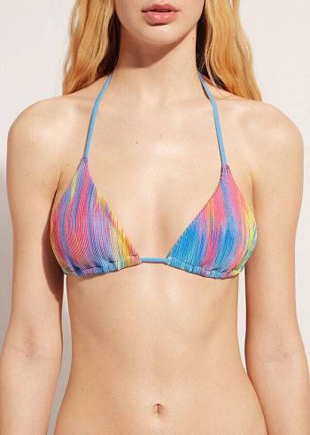 Dámské Topy Do Bikin Calzedonia Triangle String Maiorca Viacfarebný | CZ2139PQ